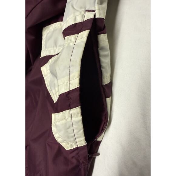 Vintage Adidas  windbreaker jacket 3 Stripes  Full Zipper Mens Size XL Purple - Picture 4 of 16